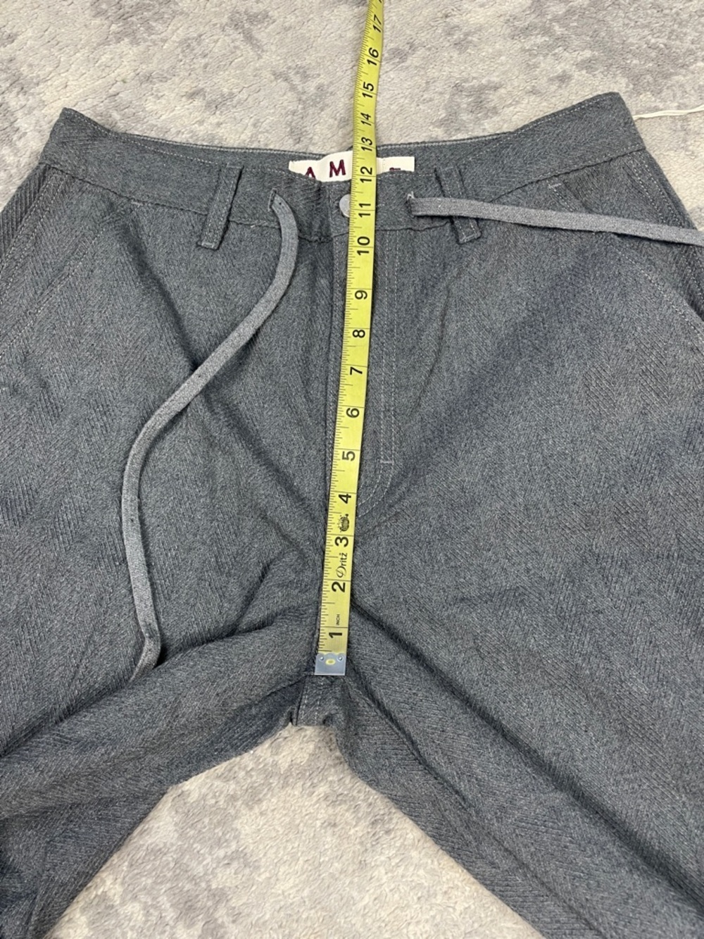 NWT Amo Nora Pant Heather Gray Drawstring Waist Sz 27 - Picture 12 of 15